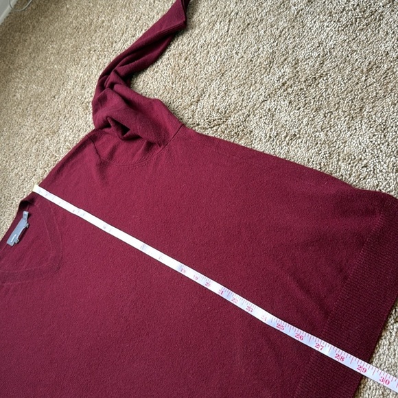 Vince 100% Cashmere Burgundy Red V Neck Sweater - Picture 5 of 8
